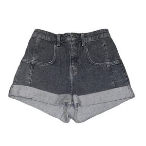 BDG grey roll hem shorts